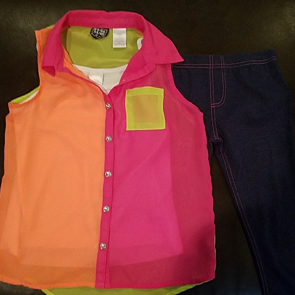 Pogo Club 2-piece halter top with tank & jeggings
